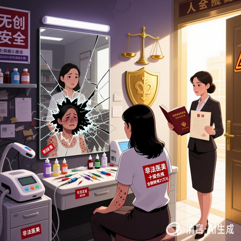 生活美容店非法开展医美致顾客十级伤残